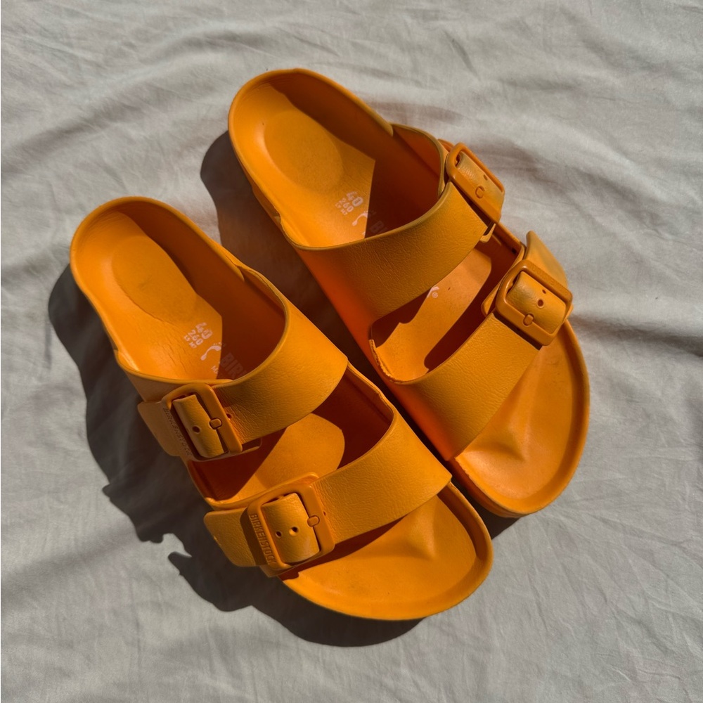 Orange Birkenstocks